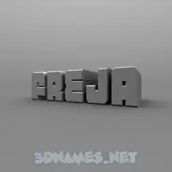 freja in Solid Grey style - 3D name wallpaper