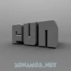 fun in Solid Grey style - 3D name wallpaper