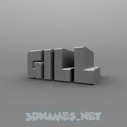 gill in Solid Grey style - 3D name wallpaper