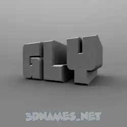gly in Solid Grey style - 3D name wallpaper