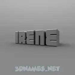 irene in Solid Grey style - 3D name wallpaper