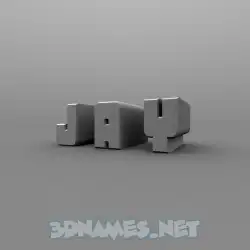 j a y in Solid Grey style - 3D name wallpaper