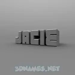 jacie in Solid Grey style - 3D name wallpaper
