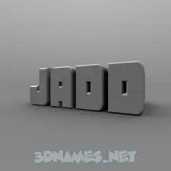 jadd in Solid Grey style - 3D name wallpaper