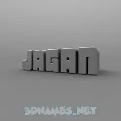 jagan in Solid Grey style - 3D name wallpaper