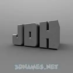 jdh in Solid Grey style - 3D name wallpaper