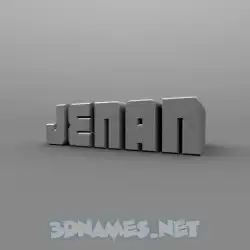 jenan in Solid Grey style - 3D name wallpaper