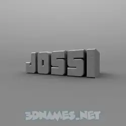 jossi in Solid Grey style - 3D name wallpaper