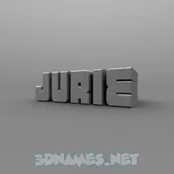 jurie in Solid Grey style - 3D name wallpaper