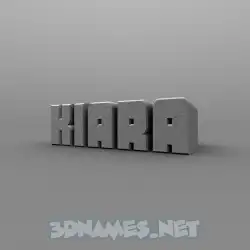 kiara in Solid Grey style - 3D name wallpaper