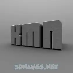 kmn in Solid Grey style - 3D name wallpaper