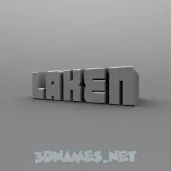 laken in Solid Grey style - 3D name wallpaper