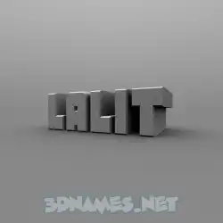 lalit in Solid Grey style - 3D name wallpaper