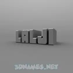 lalji in Solid Grey style - 3D name wallpaper