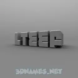 lteef in Solid Grey style - 3D name wallpaper