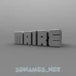 maire in Solid Grey style - 3D name wallpaper
