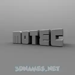motec in Solid Grey style - 3D name wallpaper