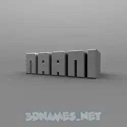 naani in Solid Grey style - 3D name wallpaper