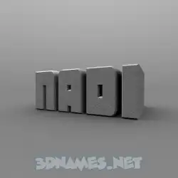 nadi in Solid Grey style - 3D name wallpaper