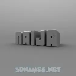 naija in Solid Grey style - 3D name wallpaper