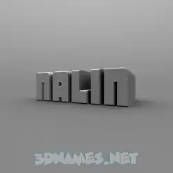 nalin in Solid Grey style - 3D name wallpaper