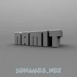 namit in Solid Grey style - 3D name wallpaper