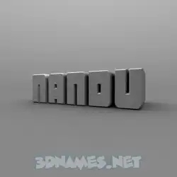 nandu in Solid Grey style - 3D name wallpaper