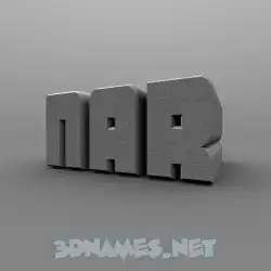 nar in Solid Grey style - 3D name wallpaper