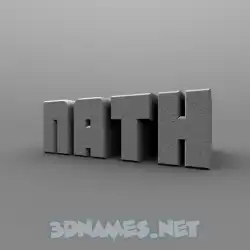 nath in Solid Grey style - 3D name wallpaper