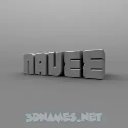 navee in Solid Grey style - 3D name wallpaper