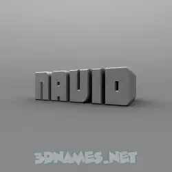 navid in Solid Grey style - 3D name wallpaper