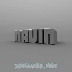 navin in Solid Grey style - 3D name wallpaper