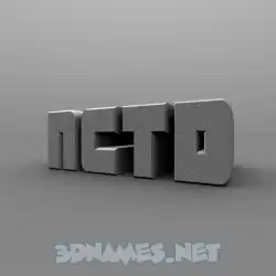 nctd in Solid Grey style - 3D name wallpaper
