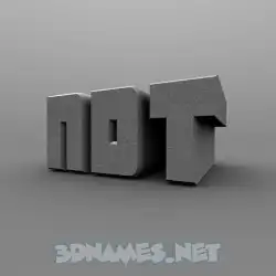 ndt in Solid Grey style - 3D name wallpaper