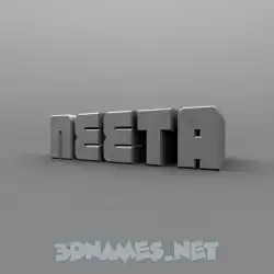 neeta in Solid Grey style - 3D name wallpaper