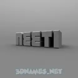 neeti in Solid Grey style - 3D name wallpaper