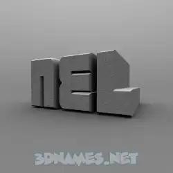 nel in Solid Grey style - 3D name wallpaper