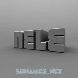 nele in Solid Grey style - 3D name wallpaper
