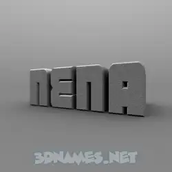 nena in Solid Grey style - 3D name wallpaper