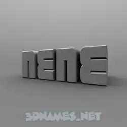 nene in Solid Grey style - 3D name wallpaper