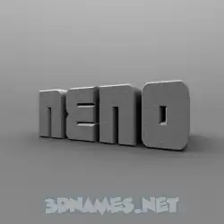 neno in Solid Grey style - 3D name wallpaper