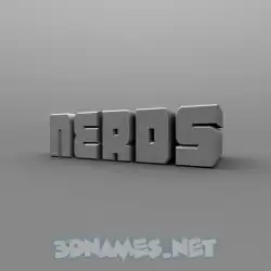nerds in Solid Grey style - 3D name wallpaper