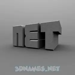 net in Solid Grey style - 3D name wallpaper