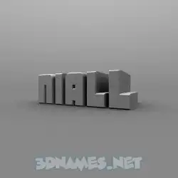 niall in Solid Grey style - 3D name wallpaper