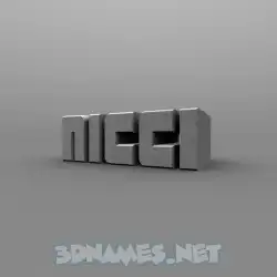 nicci in Solid Grey style - 3D name wallpaper