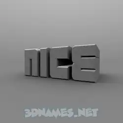 nice in Solid Grey style - 3D name wallpaper