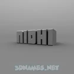 nidhi in Solid Grey style - 3D name wallpaper