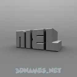 niel in Solid Grey style - 3D name wallpaper
