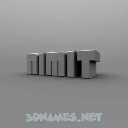nimit in Solid Grey style - 3D name wallpaper