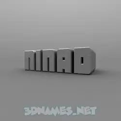 ninad in Solid Grey style - 3D name wallpaper